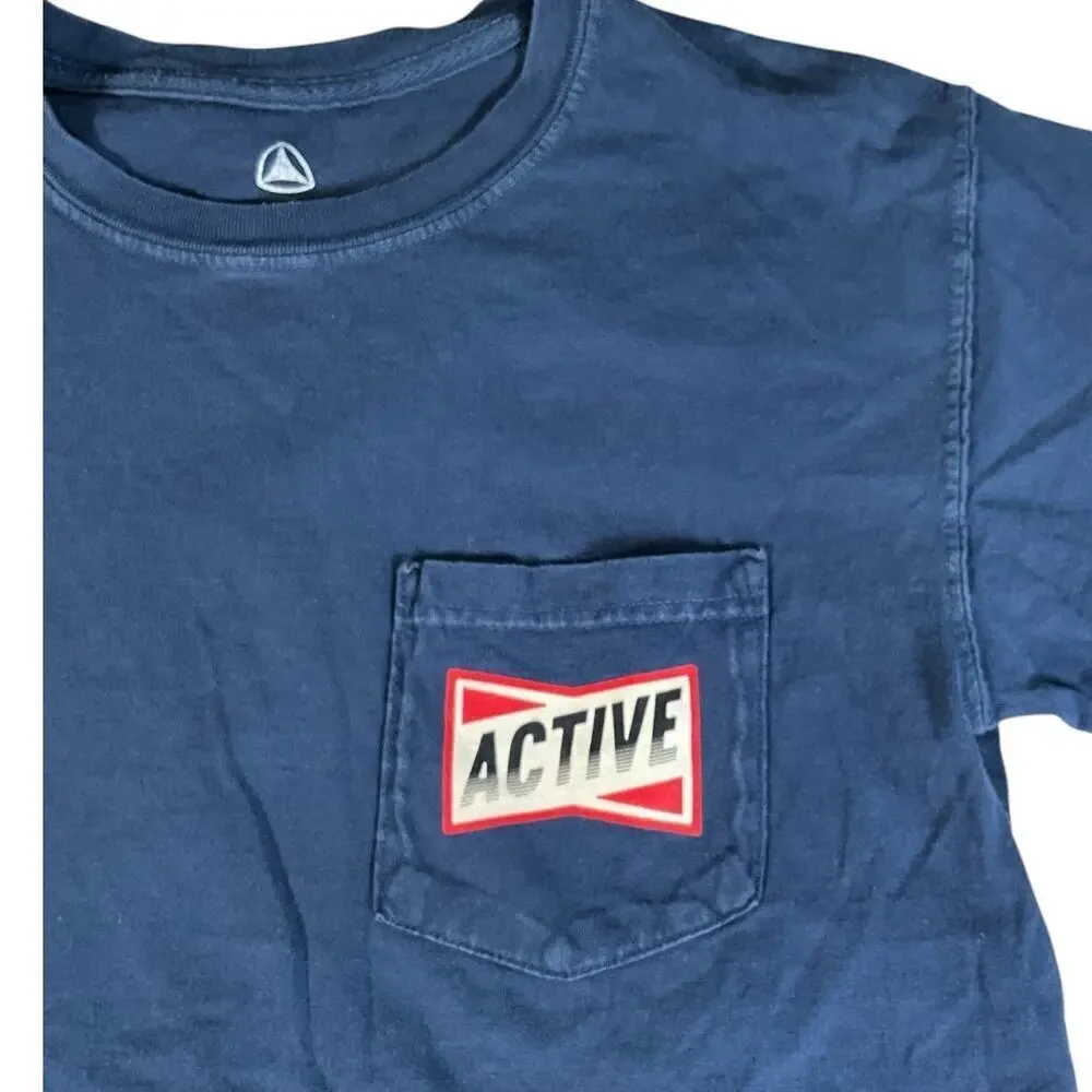 Bundle The North Face & Active T-Shirts Mens SM Black & Blue Skater 100% Cotton